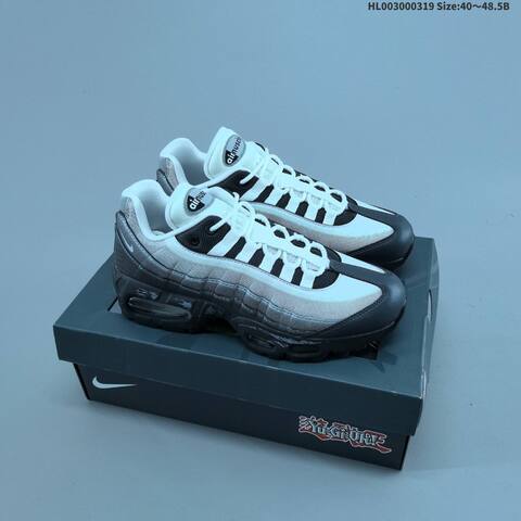 Nike Air Max 95 Yu Gi Oh Jonouchi White Black Silver Grey EU 40 To 48 5 Sneaker - Men's (BS-61253)