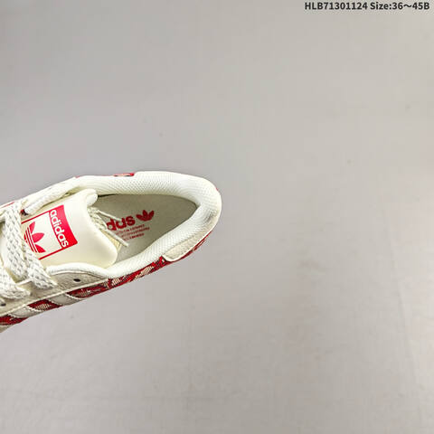 Adidas Superstar Off White Red Beige EU 36-45 Skate Shoe - Unisex (BS-65489)