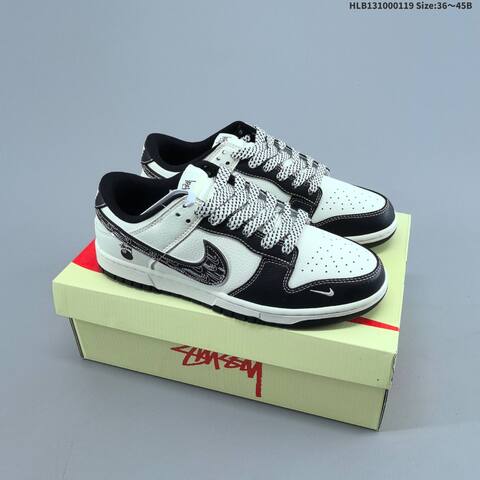 Nike Dunk Low Supreme Off White Grey Navy Blue EU 36-45 Skate Shoe - Unisex (BS-61893)