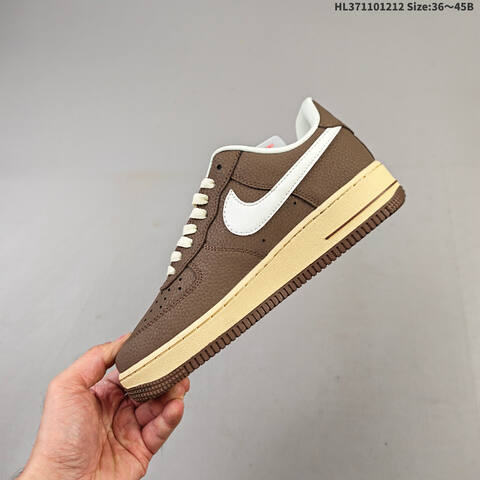 Nike Air Force 1 07 Brown Cream White EU 36-45 Sneaker - Unisex (BS-62751)