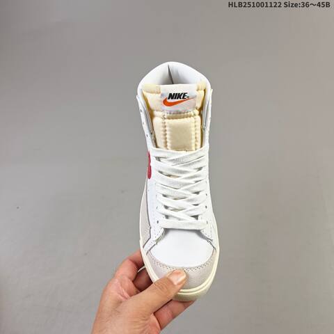 Nike Blazer Mid 77 White Red Cream Grey EU 36-45 Skate Shoe - Unisex (BS-63247)