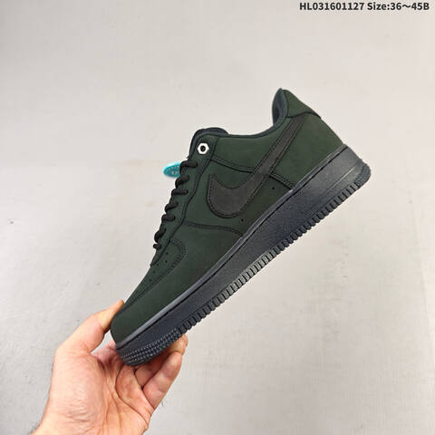 Nike Air Force 1 07 Black Dark Green EU 36-45 Sneaker - Unisex (BS-63017)