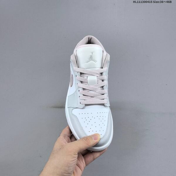 Nike Air Jordan 1 Low OG white/grey-pink 36~46B casual