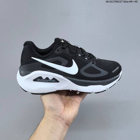 Nike Structure Plus ReactX Air Zoom Black White Dark Grey EU 40-45 Running Shoe - Men's (BS-61713)