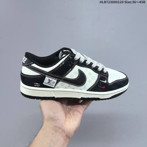 Nike SB Dunk Low Black White Red Grey EU 36-45 Skate Shoe - Unisex (BS-61876)