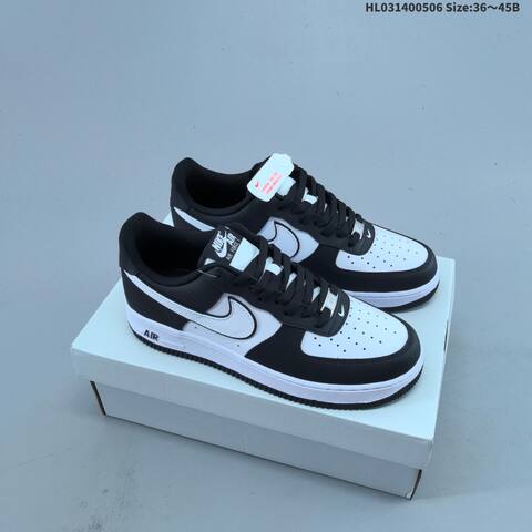Nike Air Force 1 07 LV8 DV0788-001 Black White EU 36-45 Sneaker - Unisex (BS-60468)