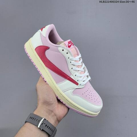 Nike Air Jordan 1 x Travis Scott AIR JORDAN IQ7604-100 35 5 36 36 5 37 Lifestyle - Women's (BS-66441)