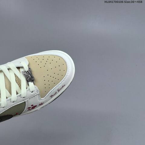 Nike SB Dunk Low CNY Year Of The Dragon IQ1118-220 White Khaki Olive Brown Red EU 36-45 Skate Shoe - Unisex (BS-62206)