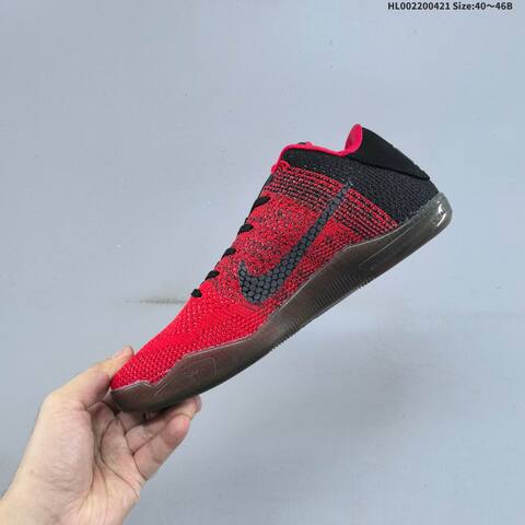 Nike Kobe 11 Elite Low Achilles Heel Red Black Gold Dark Grey EU 40-46 Basketball Shoe - Men's (BS-60598)