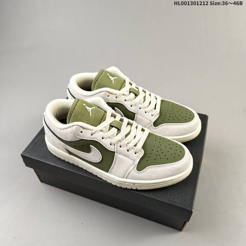 Air Jordan 1 Low Medium Olive AIR JORDAN 1 Aj1 Lifestyle (BS-67476)