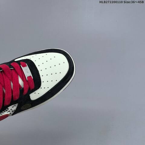Nike Air Force 1 07 QW5288-132 White Black Red Gold EU 36-45 Sneaker - Unisex (BS-62090)