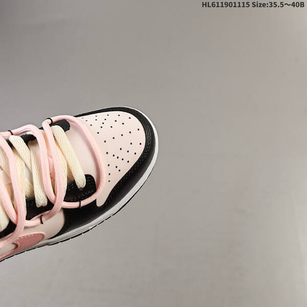 Nike SB Dunk Low Retro black white light pink cream EU 35 5-40 skate shoe