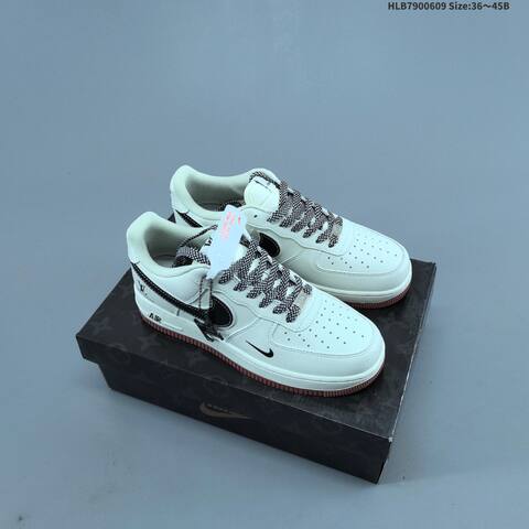 Nike Air Force 1 07 Low Off White Light Blue Black EU 36-45 Sneaker - Unisex (BS-59925)