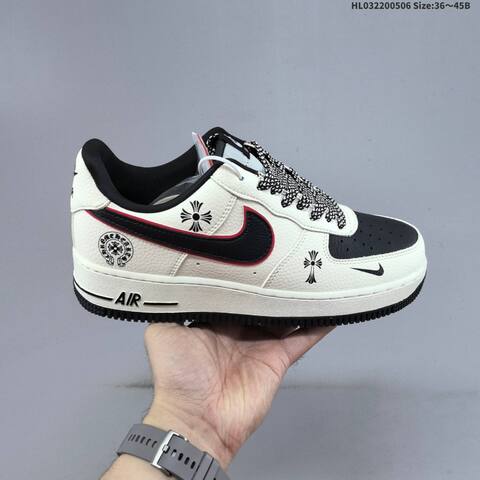 Nike Air Force 1 07 Low White Beige Green Red Gum EU 36-45 Sneaker - Unisex (BS-60469)