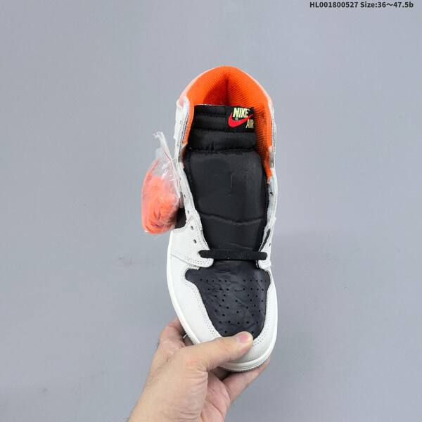 Jordan Air Jordan 1 Retro High OG neutral grey / black / white with orange lining 36~47.5 basketball