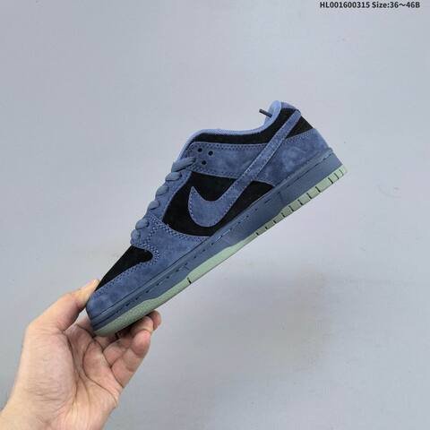 Nike SB Dunk Low Navy Blue Black Light Blue Olive Green EU 36-46 Skate Shoe - Unisex (BS-61302)