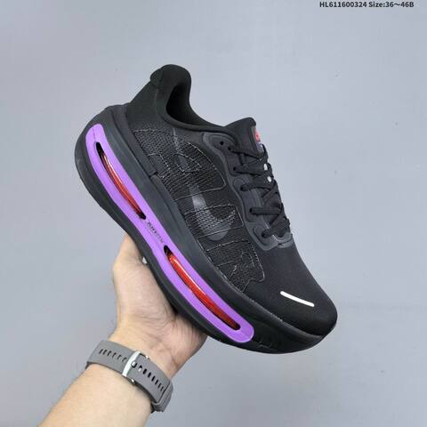 Nike Vomero Premium ReactX Air Zoom Black Purple Red White EU 36-46 Running Shoe - Unisex (BS-61151)