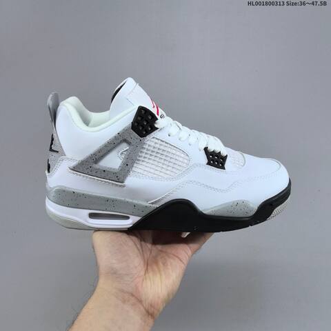 Air Jordan 4 Retro OG White Cement Replica AIR JORDAN 4 Aj4 Lifestyle (BS-66554)