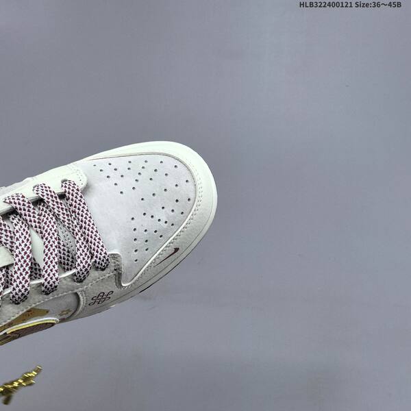 Nike Dunk Low beige burgundy gold white EU 36-45 skate shoe