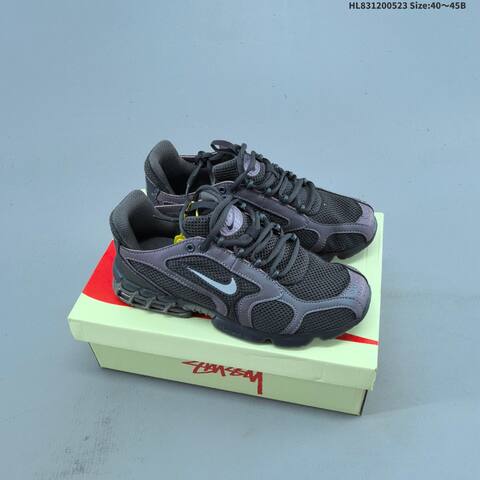 Nike Stussy x Air Zoom Spiridon Cage 2 Beige Black White EU 36 45 Sneaker EU 36-45 - Unisex (BS-60186)