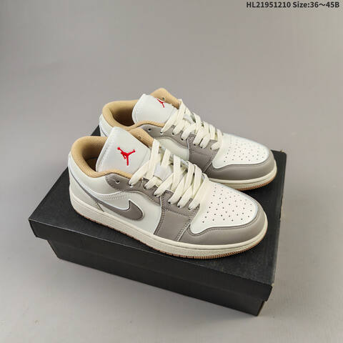 Air Jordan 1 Low Light Smoke Grey AIR JORDAN 1 Aj1 Lifestyle (BS-67513)