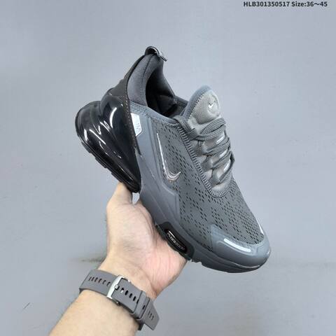 Nike Air Max 270 Flyknit Purple Grey Black Rose Gold EU 36-45 Running Shoe - Unisex (BS-60311)