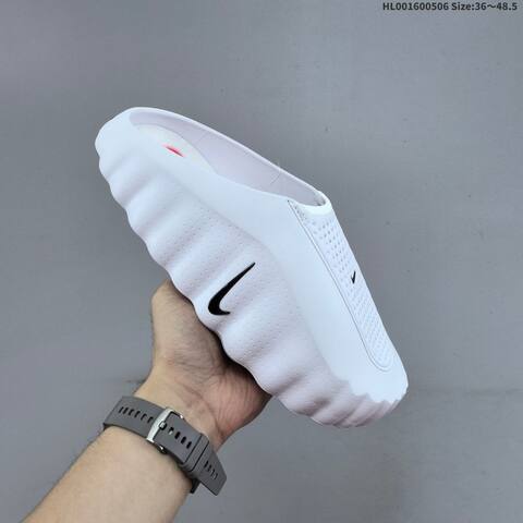 Nike Swoosh Lo White Black Pink EU 36-48 5 Slides - Unisex (BS-60491)