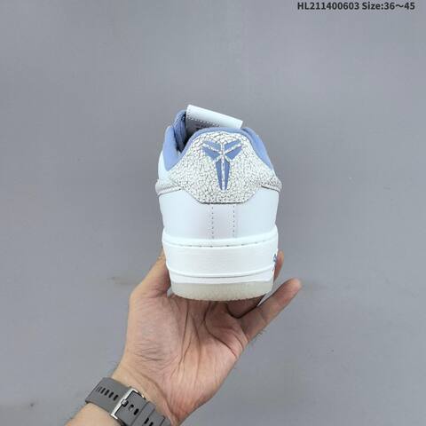 Nike Air Force 1 07 Kobe White Light Blue Silver EU 36-45 Sneaker - Unisex (BS-59995)