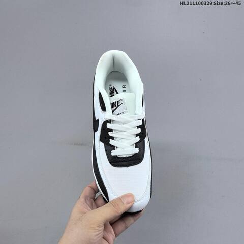 Nike Air Max 90 White Black EU 36-45 Running Shoe - Unisex (BS-61054)