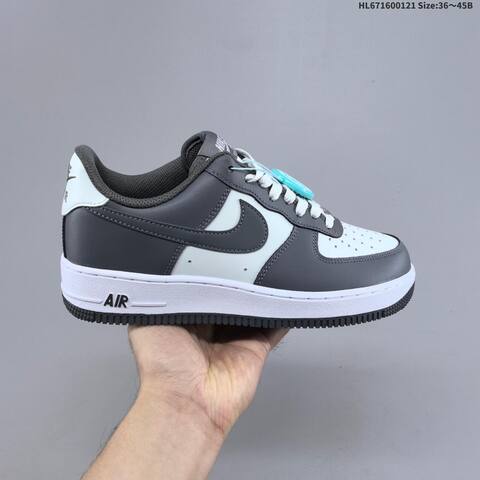 Nike Air Force 1 Low Dark Grey White Black EU 36-45 Sneaker - Unisex (BS-61840)