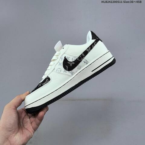 Nike Air Force 1 07 LV8 NH0601-602 Off White Black Grey EU 36-45 Sneaker - Unisex (BS-60414)