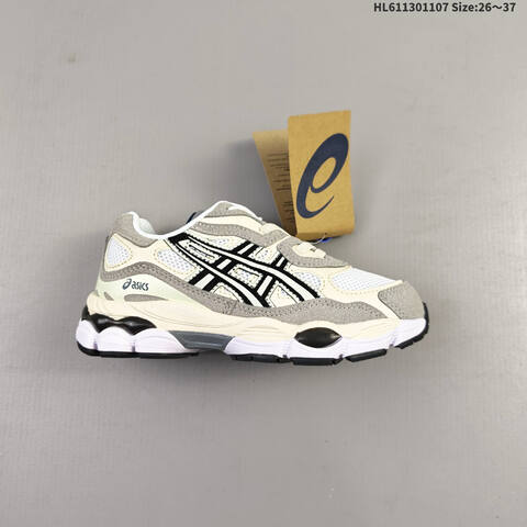 ASICS GEL NYC Cream Grey Black White 26 To 37 Running Shoe Running Sneakers - Women s BS-69317