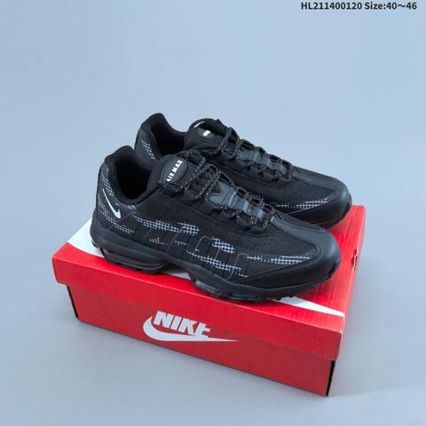 Nike Air Max 95 Black Grey EU 40-46 Running Shoe - Men's (BS-61879)