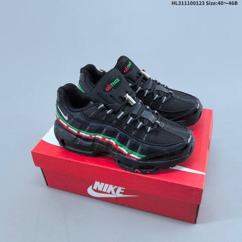 Nike Air Max 95 White Green Red Black EU 40-46 Running Shoe - Men's (BS-61810)