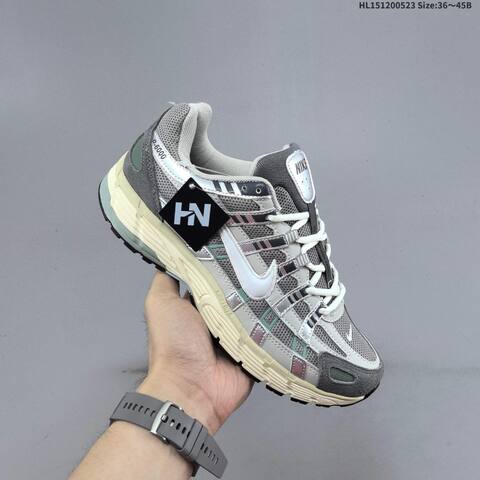 Nike P-6000 Grey Silver White Mint Cream EU 36-45 Running Shoe - Unisex (BS-60197)