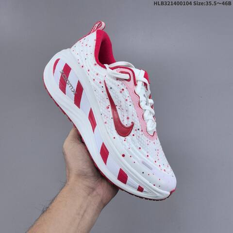 Nike Vomero Plus ReactX Air Zoom Red White Pink EU 35 5-46 Running Shoe - Unisex (BS-62245)