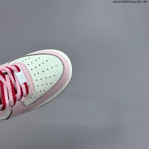 Nike Air Force 1 07 Low Pink White Red Brown EU 36-40 Sneaker - Unisex (BS-61406)