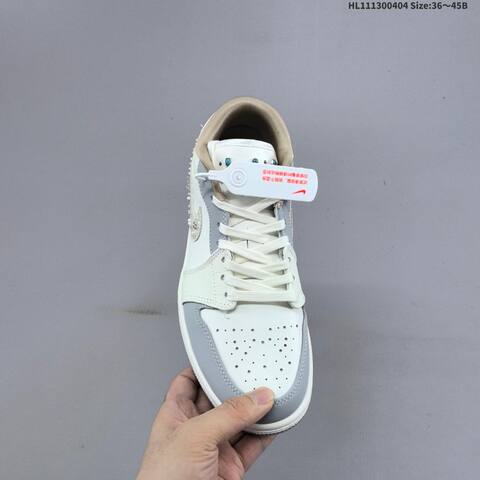 Air Jordan 1 Low Soft Pearl WMNS AIR JORDAN 1 Aj1 Lifestyle (BS-66331)