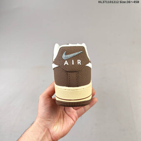Nike Air Force 1 07 Brown Cream White EU 36-45 Sneaker - Unisex (BS-62751)