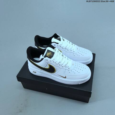 Nike Air Force 1 07 Light Gray Dark Gray Gum Brown EU 36-46 Sneaker - Unisex (BS-60194)
