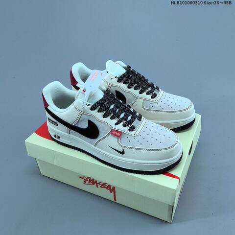 Nike Air Force 1 07 LV8 Off White Black Red EU 36 45 Sneaker EU 36-45 - Unisex (BS-61398)