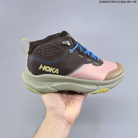 HOKA ONE ONE Transport Hike GTX Navy Blue White Black Orange EU 40-45 Trail Shoe Trail Running Sneakers - Men's (BS-69405)