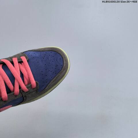 Nike SB Dunk Low Navy Blue Dark Brown Coral Light Olive EU 36-46 Skate Shoe - Unisex (BS-61640)