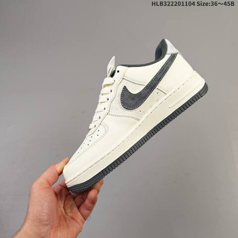 Nike Air Force 1 07 LV8 MZ9588-811 Off White Dark Grey Red EU 36-45 Sneaker - Unisex (BS-63883)