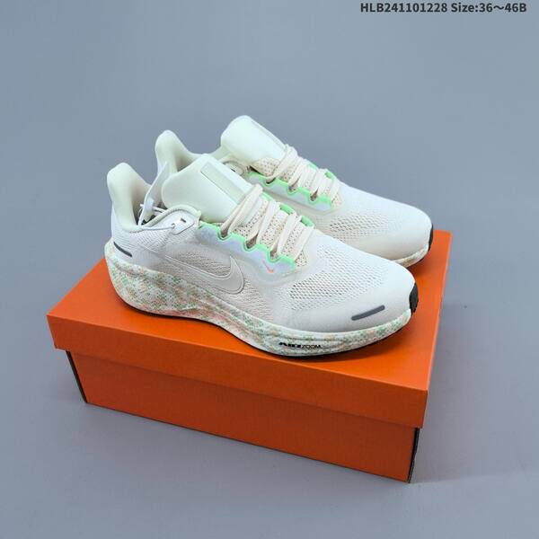 Nike Air Zoom Pegasus 41 white black gold light green EU 36-46 running shoe