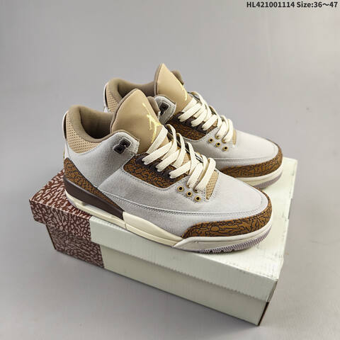 Jordan Air Jordan 3 Retro Silver Anniversary AIR JORDAN 3 1987 1988 35 Lifestyle - Women's (BS-67819)