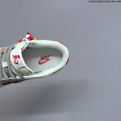 Nike Dunk Low Off White Red Yellow Black EU 36-45 Skate Shoe - Unisex (BS-61915)