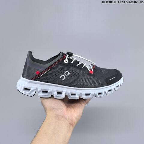 On Cloud 6 Coast Black White Red EU 36-45 Running Shoe Running Sneakers - Unisex (BS-69733)