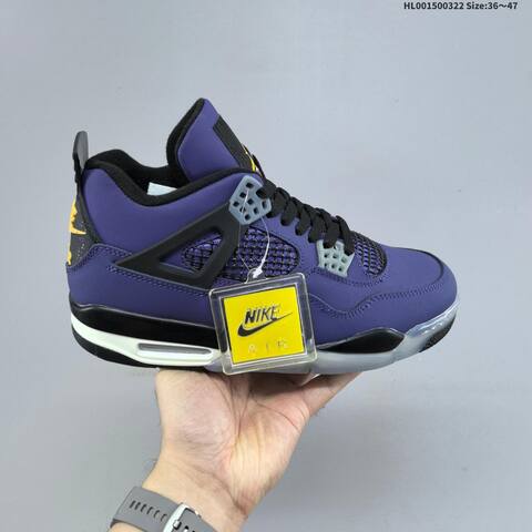 A Air Jordan 4 Retro OG Imperial Purple Replica AIR JORDAN 4 Aj4 Lifestyle (BS-66475)