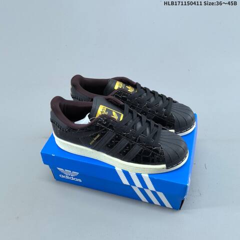 Adidas Superstar Grey White Gold Black EU 36-45 Skate Shoe - Unisex (BS-60819)